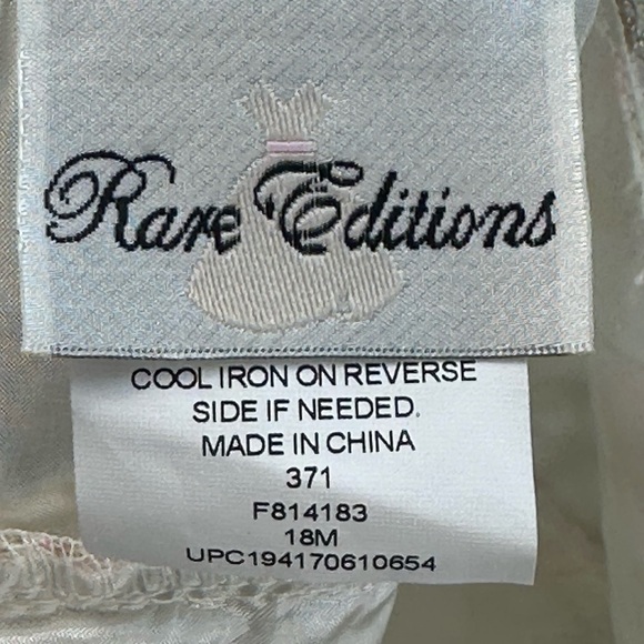 Rare Editions Baby Embroidered Formal Dress Bloomers 2-piece Set - Ivory - 18mo - Picture 7 of 11